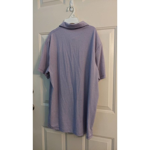 Member's Mark Purple & White Striped Medium Polo NWT - Picture 2 of 10